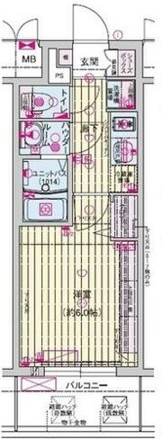 プレサンス鶴橋トレヴィエの間取り画像