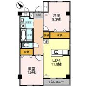 ブライトコート中川原の間取り画像