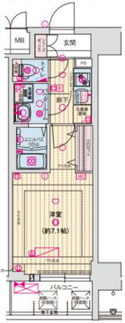 ソルテラスOSAKAJO ESTの間取り画像