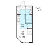 ハーミットクラブハウス白楽Ⅱの間取り画像