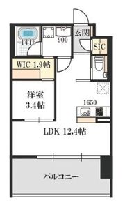 ベネチア天満橋の間取り画像