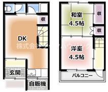寝屋川市萱島東2丁目貸家の間取り画像