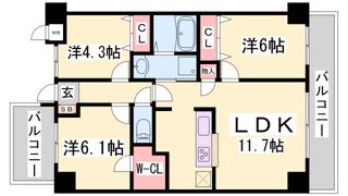 M'sレジデンス神戸の間取り画像