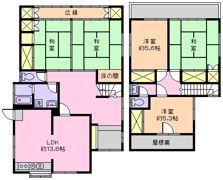 湊貸家の間取り画像