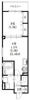 クリエオーレ八雲東の間取り画像