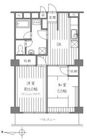 前橋スカイマンションの間取り画像