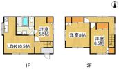 白楽町戸建 北西の間取り画像