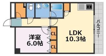 S-RESIDENCE学園坂の間取り画像