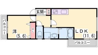 ニューライフ片山の間取り画像