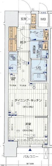 レオンコンフォート難波南の間取り画像