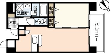 ディアメゾン新白島駅の間取り画像