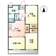 プレジデント岩沼弐番館の間取り画像