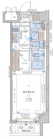 コンシェリア目黒 THE RESIDENCEの間取り画像