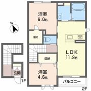 ヴィラ 愛大医学部北の間取り画像