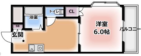ハイツ天光の間取り画像