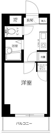 菱和パレス品川島津山の間取り画像