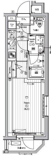 PREMIUM CUBE 新宿中井の間取り画像