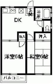 アカギ第三ハイツの間取り画像