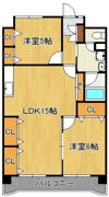 グランドハイツ村上の間取り画像