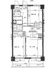 福富リングマンションの間取り画像