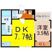 ハーモニーテラス長栄Ⅳ(4棟並び 手前2棟東側)の間取り画像