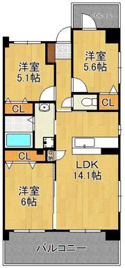 ベイサイド本町の間取り画像