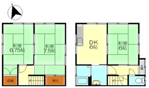 北岡アパートの間取り画像
