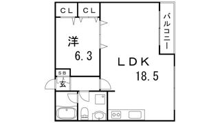 上春日野ハイツの間取り画像