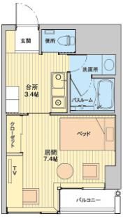 クレエ秋田町の間取り画像
