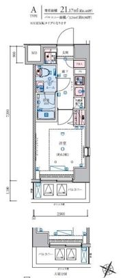 リヴシティ横濱石川町の間取り画像