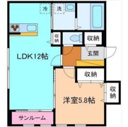 INTEGRAL奥井町B棟の間取り画像