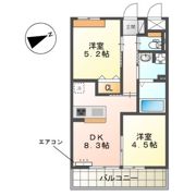 Iris（アイリス）与野本町の間取り画像