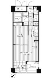 コスモリード新宿余丁町の間取り画像