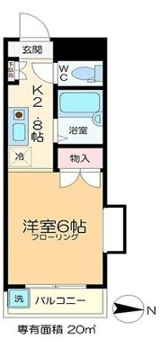 クレセント北山の間取り画像