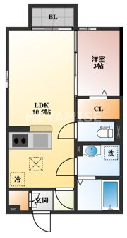 ニューハイツタリカド D棟の間取り画像
