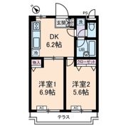 三番館竹下の間取り画像