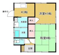 竹内平屋の間取り画像