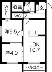 桜の間取り画像