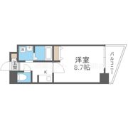 カスタリア新梅田の間取り画像