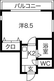 ベルクレスト八事の間取り画像