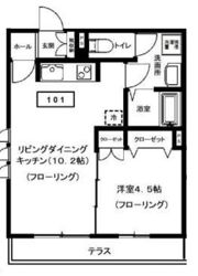 ホワイトヒルズ国立の間取り画像