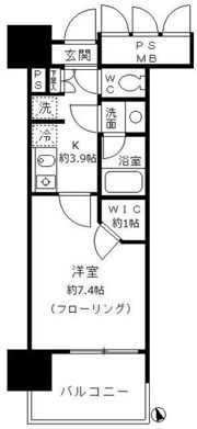 フォンテーヌ芝浦の間取り画像