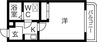 御陵シャトー朝日の間取り画像