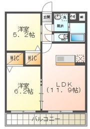 メルローズ寿第1の間取り画像