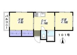 エーワンレジデンスの間取り画像