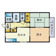 フラワーコーポ板付の間取り画像