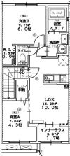 （仮称）スターテラスⅡ新開A棟の間取り画像