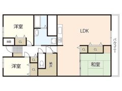イトーピア己斐マンションの間取り画像