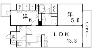 リーガル神戸三宮の間取り画像