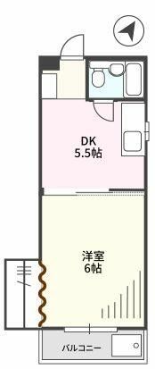 コーポパンドラの間取り画像